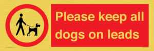 Please keep all dogs on leads